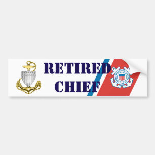 Kustwachtcommandant met pensioen bumpersticker