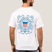 Kustwachtcommandant met pensioen t-shirt (Achterkant)