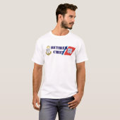Kustwachtcommandant met pensioen t-shirt (Voorkant volledig)