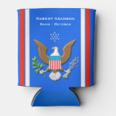 Kustwachtdienst gepersonaliseerd blikjeskoeler (Voorkant)