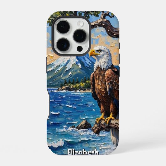 Kustwachter: Adelaarsberg Gezicht iPhone Hoesje (Achterkant)