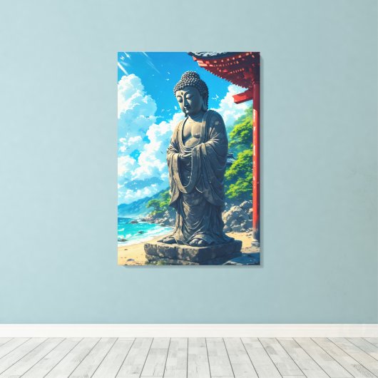 Kustwachter Canvas Afdruk (Insitu (Houten vloer))