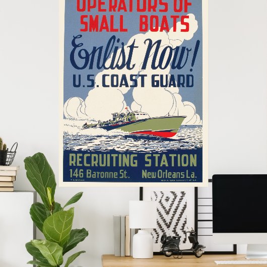  kustwachtlijst boekt nu het Poster van WPA (Thuiskantoor)