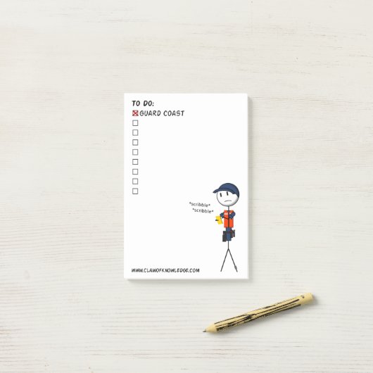 Kustwachtlijst Post-it® Notes (Op bureau)