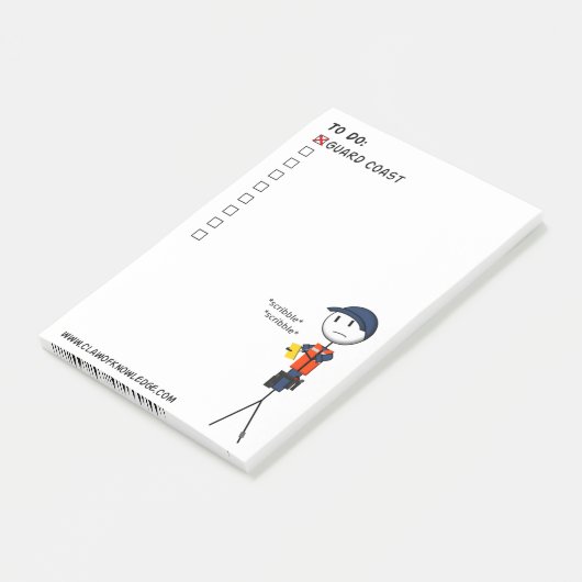 Kustwachtlijst Post-it® Notes (Schuin)