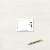 Kustwachtlijst voor kleine taken post-it® notes (Op bureau)