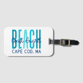 Kustwachtstrand Cape Cod MA (Oceaan) Bagagelabel