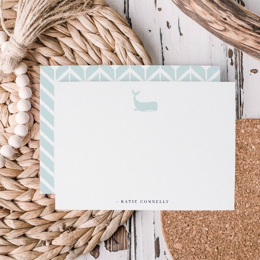 Kustwalvis - Aangepaste baksteen Notitiekaartje