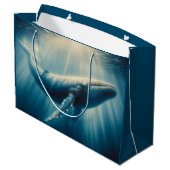 Kustwalvis/nautische walvis groot cadeauzakje (Achterkant Gekanteld)