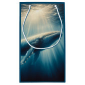 Kustwalvis/nautische walvis klein cadeauzakje (Achterkant)