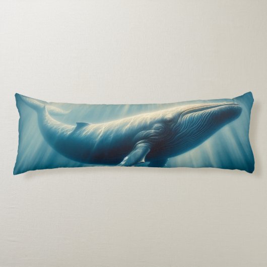 Kustwalvis/nautische walvis lichaamskussen (Voorkant)