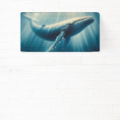 Kustwalvis/nautische walvis spandoek (Insitu)