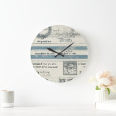 Kustwandklok met nautische details grote klok (Huis)