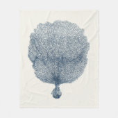 Kustwater Collectie in Indigo VI Fleece Deken (Voorkant)