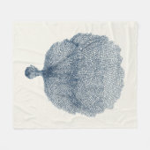 Kustwater Collectie in Indigo VI Fleece Deken (Voorkant (Horizontaal))