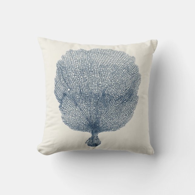 Kustwater Collectie in Indigo VI Kussen (Voorkant)