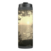 Kustwater uitzicht, avondlicht thermosbeker (Voorkant)