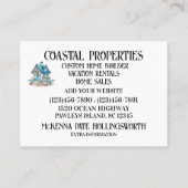 Kustwater Visitekaartje (Achterkant)