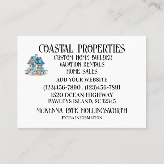 Kustwater Visitekaartje (Achterkant)