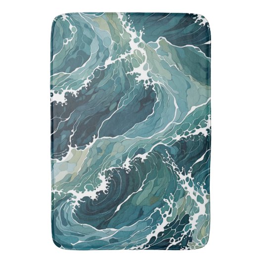 Kustwateren Abstract Badmat (Voorkant Verticaal)