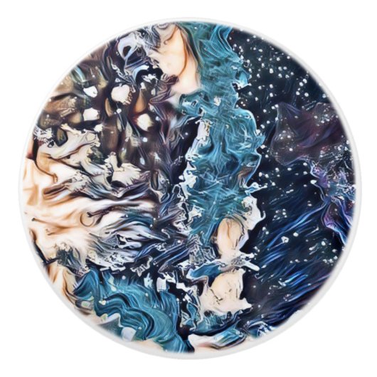 Kustwaterknoppen Keramische Knop (Voorkant)