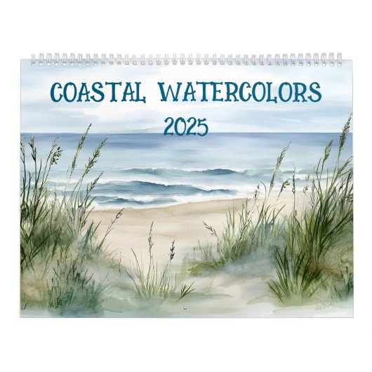 Kustwaterverfschilderijen 2025 kalender (Hoes)