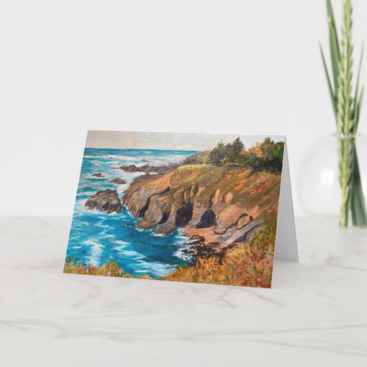 Kustweg bij het Wenskaart Garrapata Kaart (Voorkant)