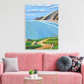 Kustwegcanvas Canvas Afdruk (Insitu (Woonkamer))