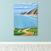 Kustwegcanvas Canvas Afdruk (Insitu (Houten vloer))