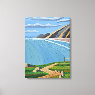 Kustwegcanvas Canvas Afdruk