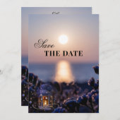 Kustwinter Wedding Save the Date Kaart (Voorkant / Achterkant)