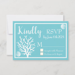 Kustwit Zee Koraal & Cyaan Blauw RSVP