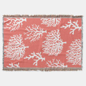 Kustwit Zee Koraal en koraalroze Deken (Voorkant)