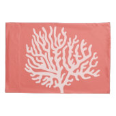 Kustwit Zee Koraal en koraalroze Kussensloop (Achterkant-Links)