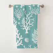 Kustwit Zee Koraal & Zee Groen Bad Handdoek (Insitu)