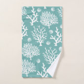 Kustwit Zee Koraal & Zee Groen Bad Handdoek (Handdoek)