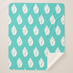 Kustwitte zeehonden en Zee groen Sherpa Deken