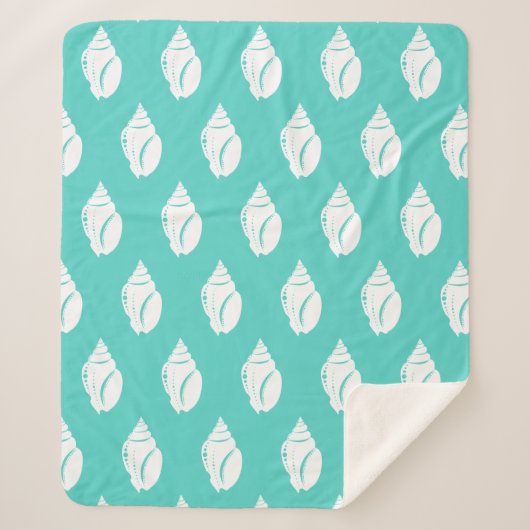 Kustwitte zeehonden en Zee groen Sherpa Deken (Voorkant)