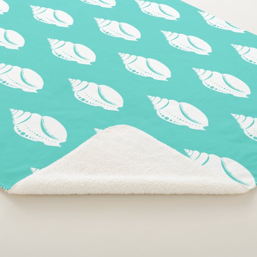 Kustwitte zeehonden en Zee groen Sherpa Deken (3/4)