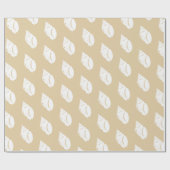 Kustwitte zeeschildpad en kustoorts cadeaupapier (Vlak)