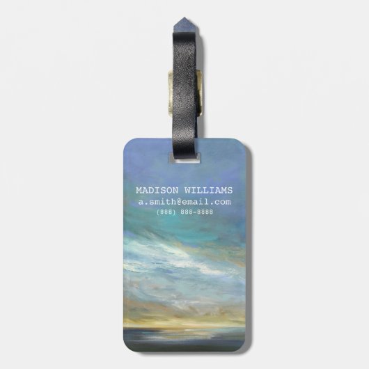 Kustwolken Bagagelabel (Achterkant verticaal)