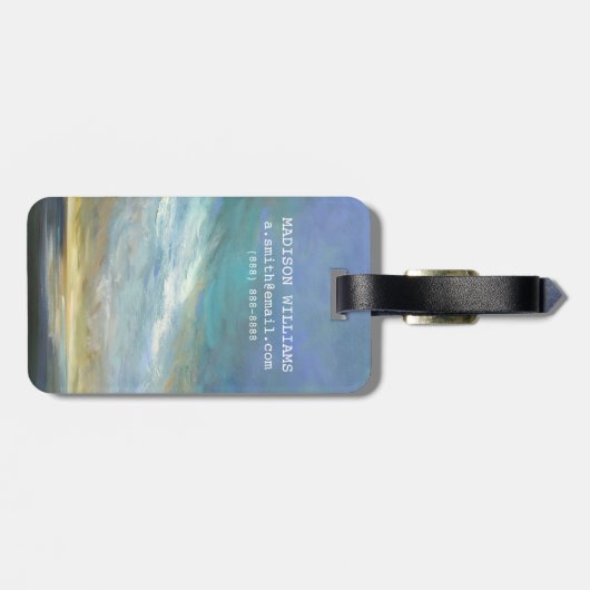 Kustwolken Bagagelabel (Achterkant horizontaal)