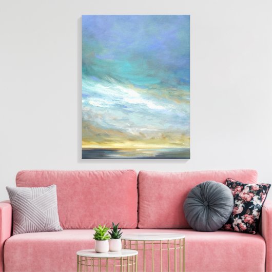 Kustwolken Canvas Afdruk (Insitu (Woonkamer))