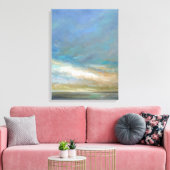 Kustwolken met oceaan canvas afdruk (Insitu (Woonkamer))