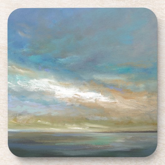 Kustwolken met oceaan drankjes onderzetter (Voorkant)