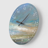 Kustwolken met oceaan grote klok (Hoek)