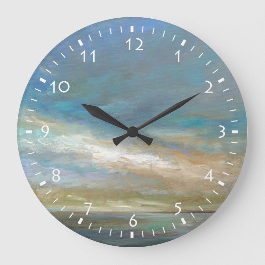 Kustwolken met oceaan grote klok (Voorkant)