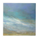 Kustwolken Tegeltje<br><div class="desc">Sheila Finch is een hedendaagse kunstenaar die graag afbeeldingen van de hemel, het land en de verbluffende omgeving van Californië schildert. Deze opvallende waterverf van de Californische kust, omringd door wolken, is officieel erkend door de World Art Group. Het toont adembenemende stralen van licht zweefend over het glanzende zee. Haar...</div>