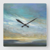 Kustwolken Vierkante Klok (Voorkant)