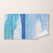 Kustwoning badkamer handdoek set strand kunst. (Handdoek)